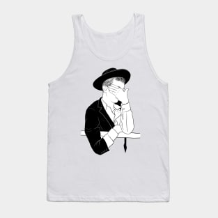 Orthodox jewish boy closing his face Tank Top